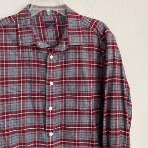 UNTUCKit Button Down Long Sleeve Flannel Plaided Shirt